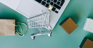 Icono de carrito de la compra representando eCommerce